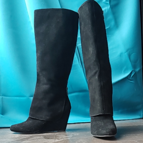 Jessica Simpson Platform Suede Boots - Picture 1 of 5